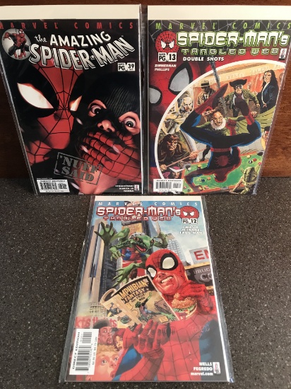 3 Issues Spidermans Tangled Web #12 #13 & The Amazing Spiderman #39 Marvel Comics