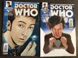 2 Issues Doctor Who Comic #1 10th Doctor & Doctor Who Comic #1 11th Doctor KEY 1st Issues