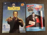 2 Books Universal Studios Monsters Frightening Facts & Frankenstein Golden Book