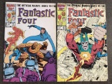 2 Issues The Official Marvel Index to Fantastic Four #11 & #12 Marvel Comics 1986 1987 Copper Age