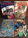 4 Issues Deathstoke the Terminator #2 Atlantis Chronicles #4 New Titans #64 & Adam Strange Graphic N