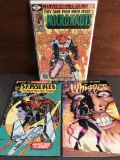 3 Comics Whisper #33 Starslayer #7 and Micronauts #12 Marvel and First Comics