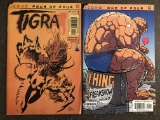 2 ICONS Comics The Thing Freakshow #1 and Tigra #4 Marvel Comics