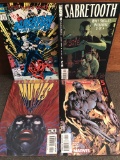 4 Marvel Comics Muties #5, Sabretooth #2, Daredevil #307 Ultimates #5