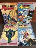 First 4 Issues of Justice Machine #1-4 Run in Series Comico Featuring the Elementals