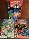 3 Issues of Beauty and the Beast Comics #2-4 Run in Series Marvel Comics Dazzler Beast