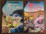 2 Heavy Hitters Comics FEUD #1-2 Run in Series Epic Comics Key 1st issue