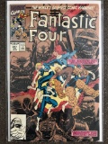 Fantastic Four Comic #347 Marvel Comics 1990 Copper Age Guest Stars Spider-Man and Wolverine