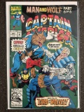 Captain America Comic #407 Marvel Comics Capwolf Cable Wolverine