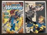 2 New Warriors Comics #27 & #33 Marvel Comics Guest Stars Spider-Man Fantastic Four Nova