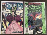 2 Marvel Comics Ghost Rider #42 and Sleepwalker #9