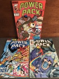 3 Issues Power Pack Comic #31 #35 & #36 Marvel Comics Fall of the Mutants Tie In