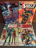4 Issues Nick Fury Agents of Shield Comics #3 #4 #12 & Nick Fury Vs Shield Book Six