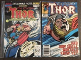 2 Issues The Mighty Thor Comic #394 & The Terminus Factor Part 3 of Five Marvel Comics
