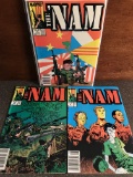 3 Issues The Nam Comic #7 #9 & #12 Marvel Comics 1987 Copper Age