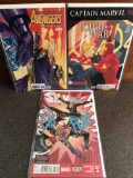 3 Issues Silk #003 Captain Marvel #10 & Avengers #2 Marvel Comics