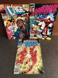3 Issues Daredevil #277 Cage #15 Human Torch #4 Marvel Comics