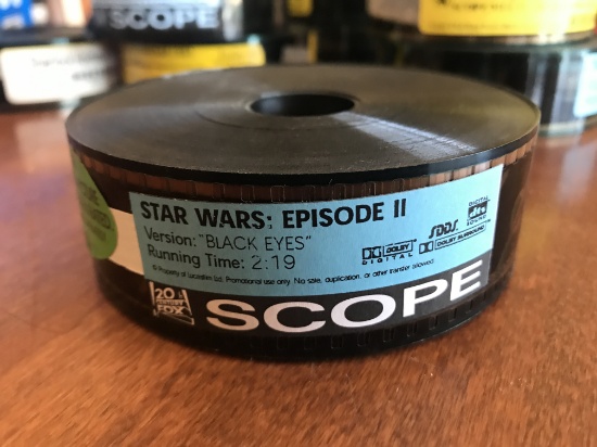 Star Wars Episode II 35mm Movie Trailer Original Never Been Used 20th Century Fox Super Hard to Find