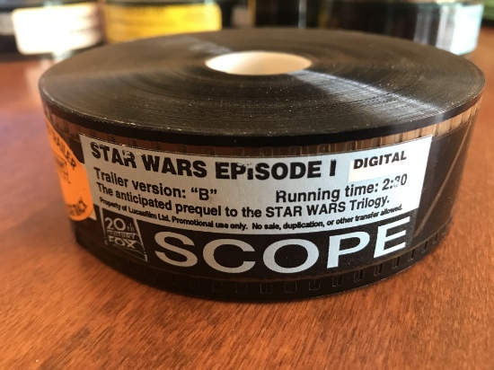 Star Wars Episode I 35mm Movie Trailer Original Never Been Used 20th Century Fox Super Hard to Find