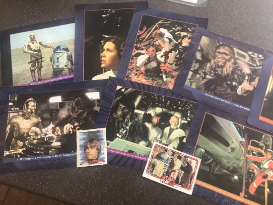 12 Items 2 Star Wars Vintage Cards & 10 Pictures from Star Wars