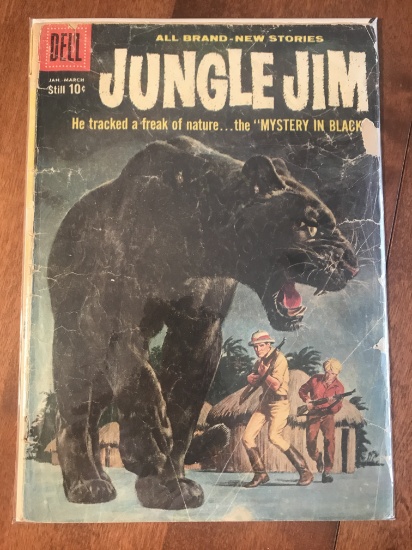 Jungle Jim Comic #19 Dell 1959 SILVER AGE COMIC Painted Cover