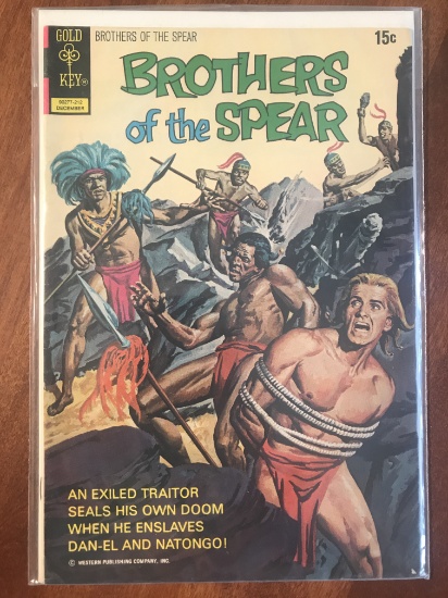Brothers of the Spear Comic #3 Gold Key 1972 Bronze Age Painted Cover Dan El Natongo