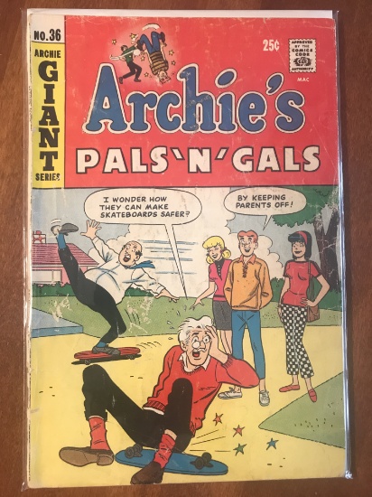 Archies Pals N Gals Comic #36 Archie Comics 1966 SILVER AGE COMICS
