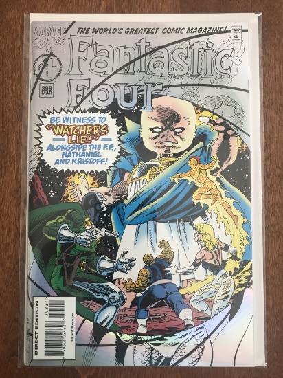 Fantastic Four Comic #398 Marvel Comics Rainbow Foil Cover Special