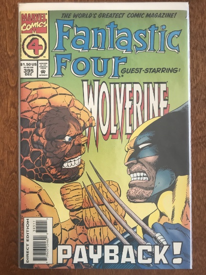 Fantastic Four Comic #395 Marvel Comics Wolverine The Thing She Hulk Ant Man
