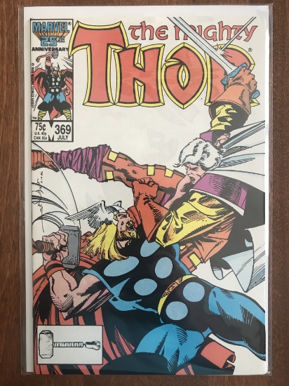 Thor Comic #369 Marvel Comics 1986 Copper Age Comic Cover by Walt Simonson