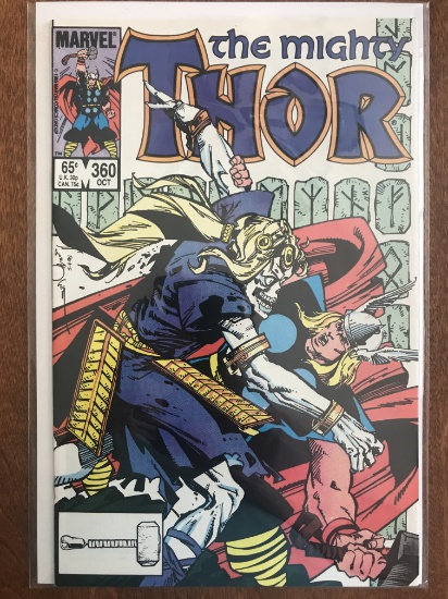 Thor Comic #360 Marvel Comics 1985 Bronze Age Comic Hogun Fandral Volstagg Hela Heimdall Sif