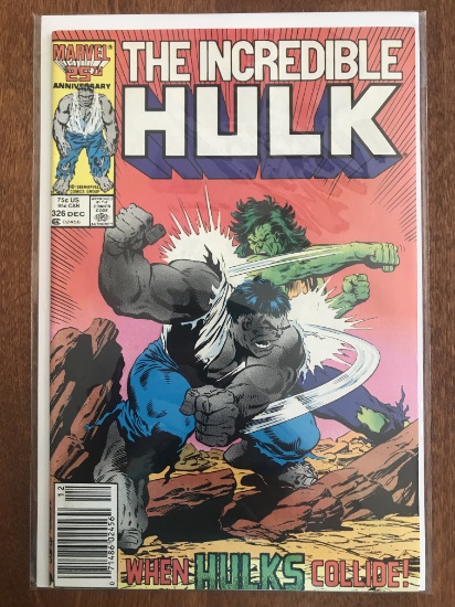 Hulk Comic #326 Marvel Comics 1986 Copper Age Comics Clash of Titans
