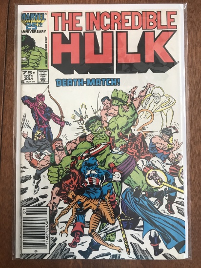Hulk Comic #321 Marvel Comics 1986 Copper Age Comics The Avengers
