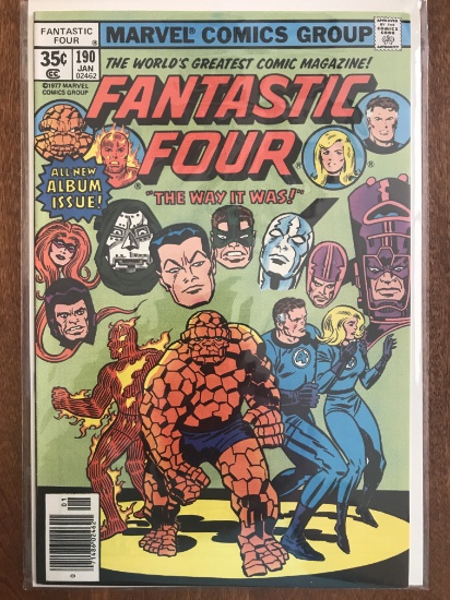 Fantastic Four Comic #190 Marvel Comics 1978 Bronze Age Album Issue