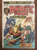 Fantastic Four Comic #148 Marvel Comics 1974 Bronze Age Wizard Thundra Sandman Trapster