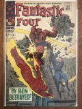 Fantasitc Four Comic #69 Marvel Comics 1967 SILVER AGE 12 cent Cover by Jack Kirby