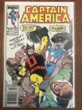 Captain America Comic #328 Marvel Comics 1987 Copper Age KEYS Origin of DMAN +