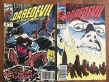 2 Issues Daredevil Comic #297 & #299 Marvel Comics Typhoid