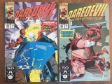 2 Issues Daredevil Comic #295 & #296 Marvel Comics The Hand Ghost Rider