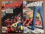 2 Issues Daredevil Comic #283 & #284 Marvel Comics Copper Age Comics The Man in Black