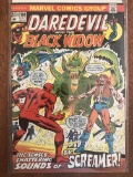 Daredevil Comic #101 Marvel Comics 1973 Bronze Age 20 cent Black Widow Screamer