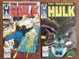 2 Issues The Incredible Hulk Comic #348 & #350 Marvel Comics Copper Age Comics