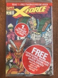 X-Force Comic #1 Marvel Polybagged Unopened Key 1st Issue Collector Card Shatterstar