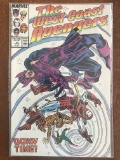 West Coast Avengers Comic #19 Marvel 1987 Copper Age Guest-starring Ghost Rider (original) and Fireb