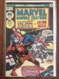 Marvel Double Feature Comic #12 Captain America & iron Man 1975 Bronze Age 25 Cents