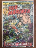 Sub-Mariner Comic #62 Marvel 1973 Bronze Age John Romita Cover Steve Gerber Frank Giancoia 20 Cents