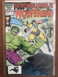 Incredible Hulk and Wolverine Comic #1 Marvel 1986 Copper Age Reprint of the 1st Appearance of Wolve