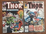 2 Issues The Mighty Thor Comic #383 & #396 Marvel Comics Copper Age Comics