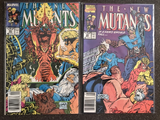2 Issues The New Mutants Comic #85 & #89 Marvel Comics Copper Age Comics