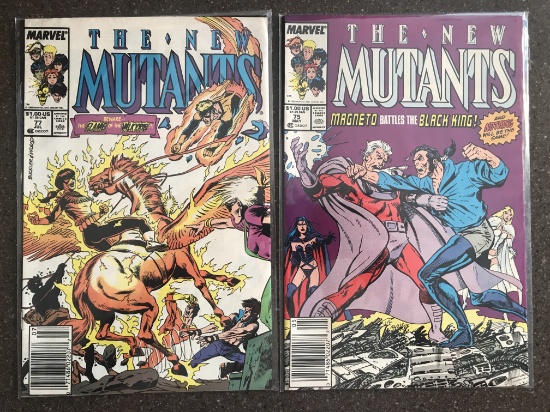 2 Issues The New Mutants Comic #75 & #77 Marvel Comics Copper Age Comics